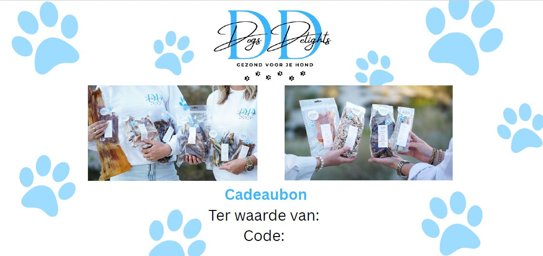 Dogs Delights cadeaubon DIGITAAL