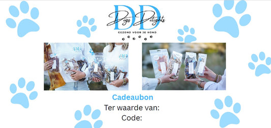 Dogs Delights cadeaubon DIGITAAL