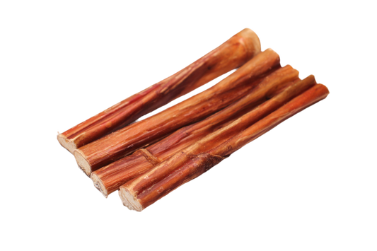 Bullepees van 20 cm voor middelgrote en grote honden, een stevige natuurlijke kauwsnack van circa 38 tot 45 gram per stuk.