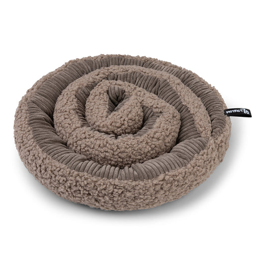 District 70 SWIRL snuffelmat voor honden van zachte ribstof en teddy, geschikt voor neuswerk, zoekspel en mentale uitdaging.