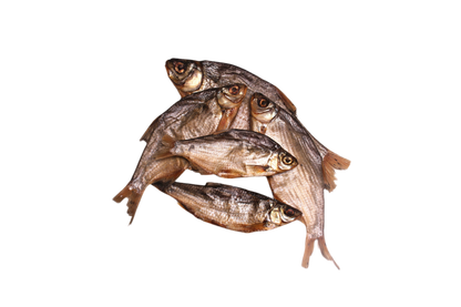 Gedroogde voorn voor honden en katten, een natuurlijke hele vissnack met eiwitten en omega vetzuren.