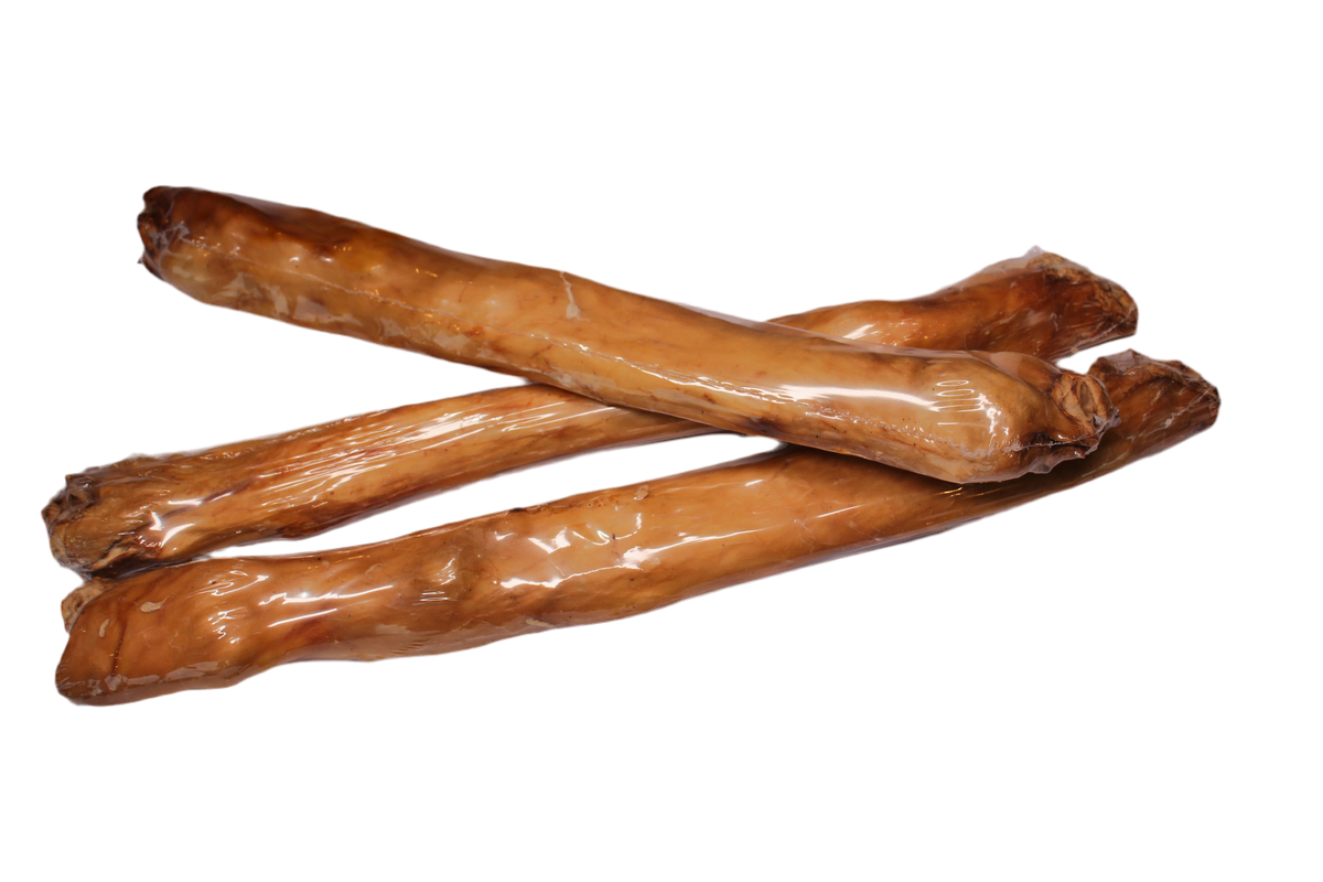 Konijnenhuid rol met haar voor honden, een stevige natuurlijke kauwsnack van konijn voor langdurig kauwplezier.