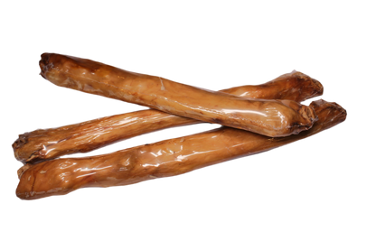 Konijnenhuid rol met haar voor honden, een stevige natuurlijke kauwsnack van konijn voor langdurig kauwplezier.