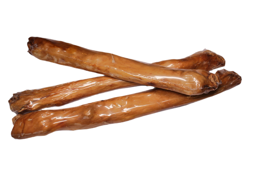 Konijnenhuid rol met haar voor honden, een stevige natuurlijke kauwsnack van konijn voor langdurig kauwplezier.