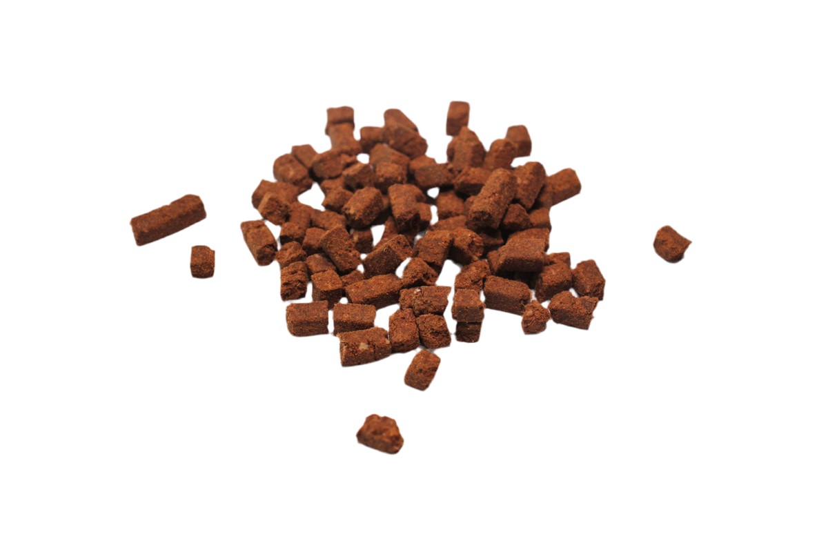 Mini Trainer Zalm voor honden van 100% zalm, klein en krokant van structuur en ideaal als trainingsbeloning.