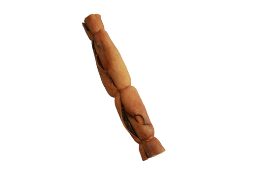 Paarden kophuid rol voor honden van circa 25 tot 30 cm, een harde natuurlijke kauwsnack van 100% paard voor middelgrote en grote honden.