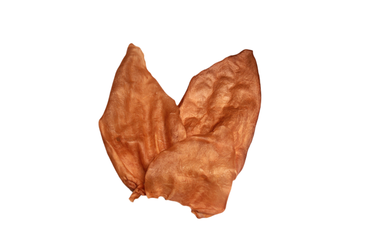 Runderoren voor honden, een stevige en relatief vetarme natuurlijke kauwsnack voor honden die graag kauwen.