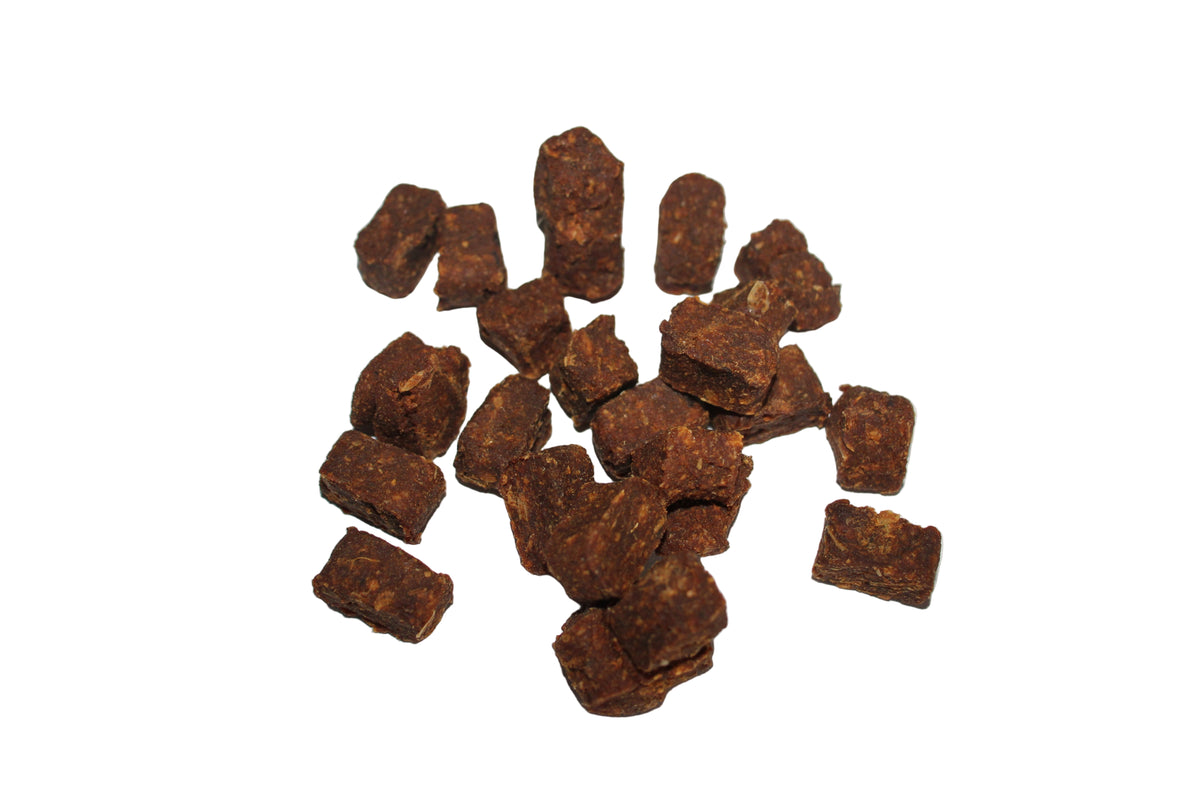 Tonijn trainers voor honden, kleine vetarme vissnacks met een hoog eiwitgehalte en omega 3 en 6 vetzuren.