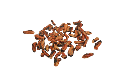 Gedroogde Zeeuwse mosselen voor honden van 100% mossel, eiwitrijk en geschikt als natuurlijke beloning of tussendoortje.